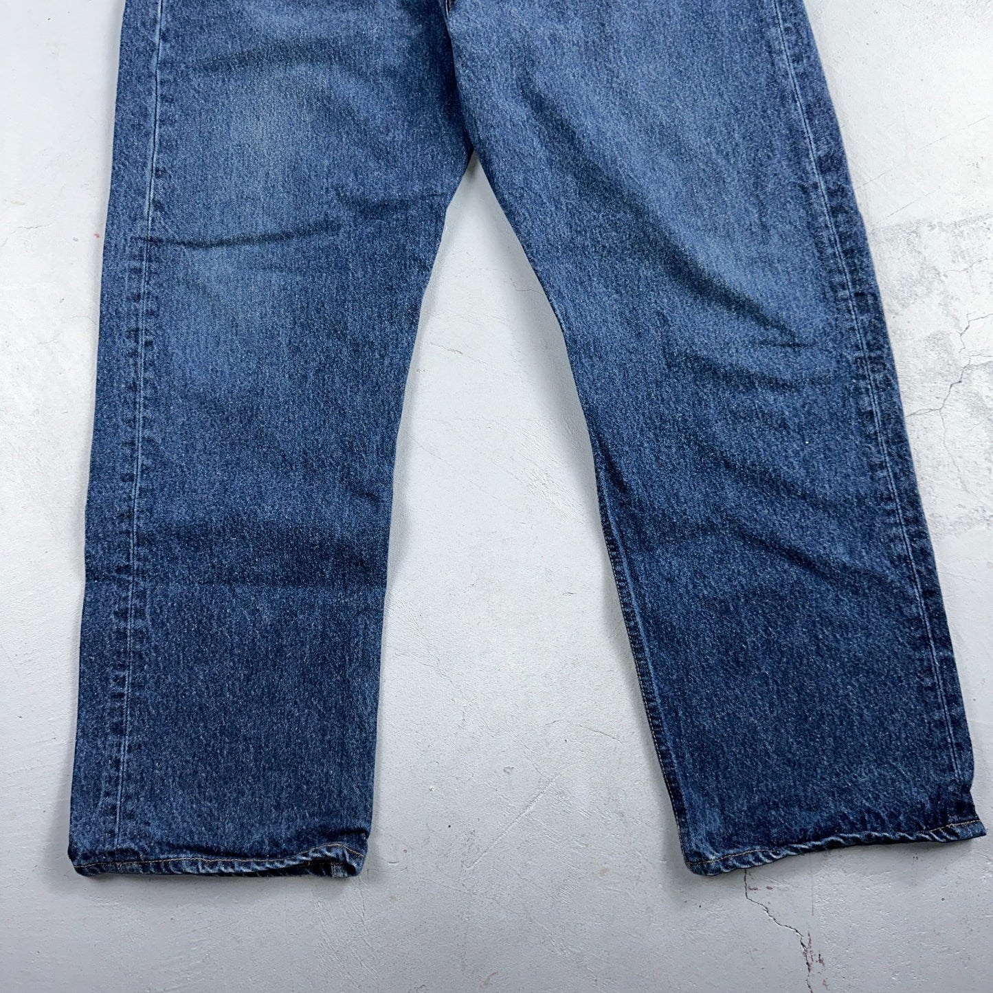 Levis 501 Vintage 90s USA XX Straight Leg Jeans Blue Med Wash 44x32 Act 40x29
