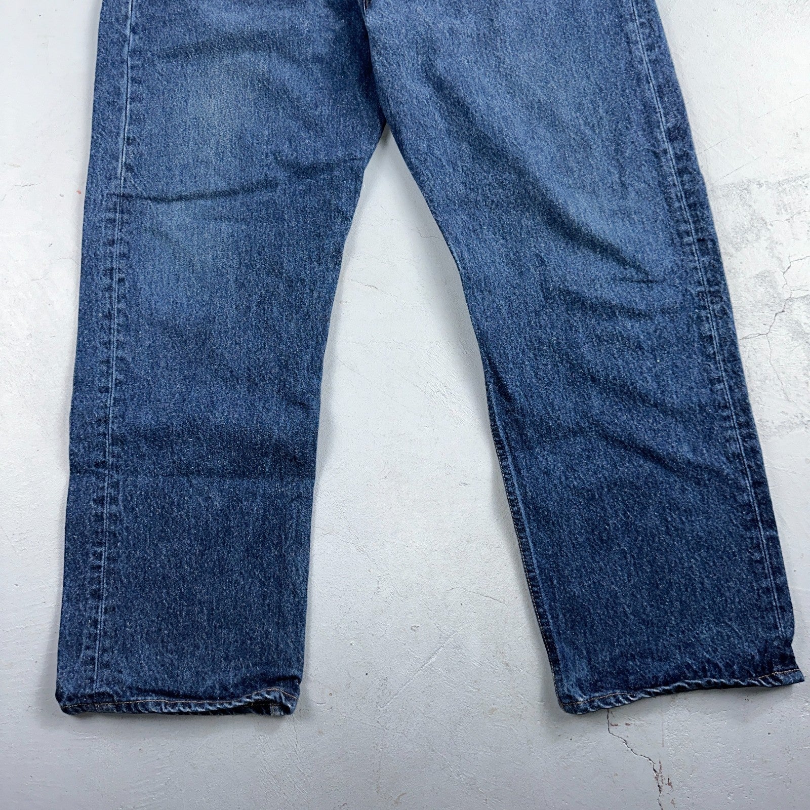 Levis 501 Vintage 90s USA XX Straight Leg Jeans Blue Med Wash 44x32 Act 40x29