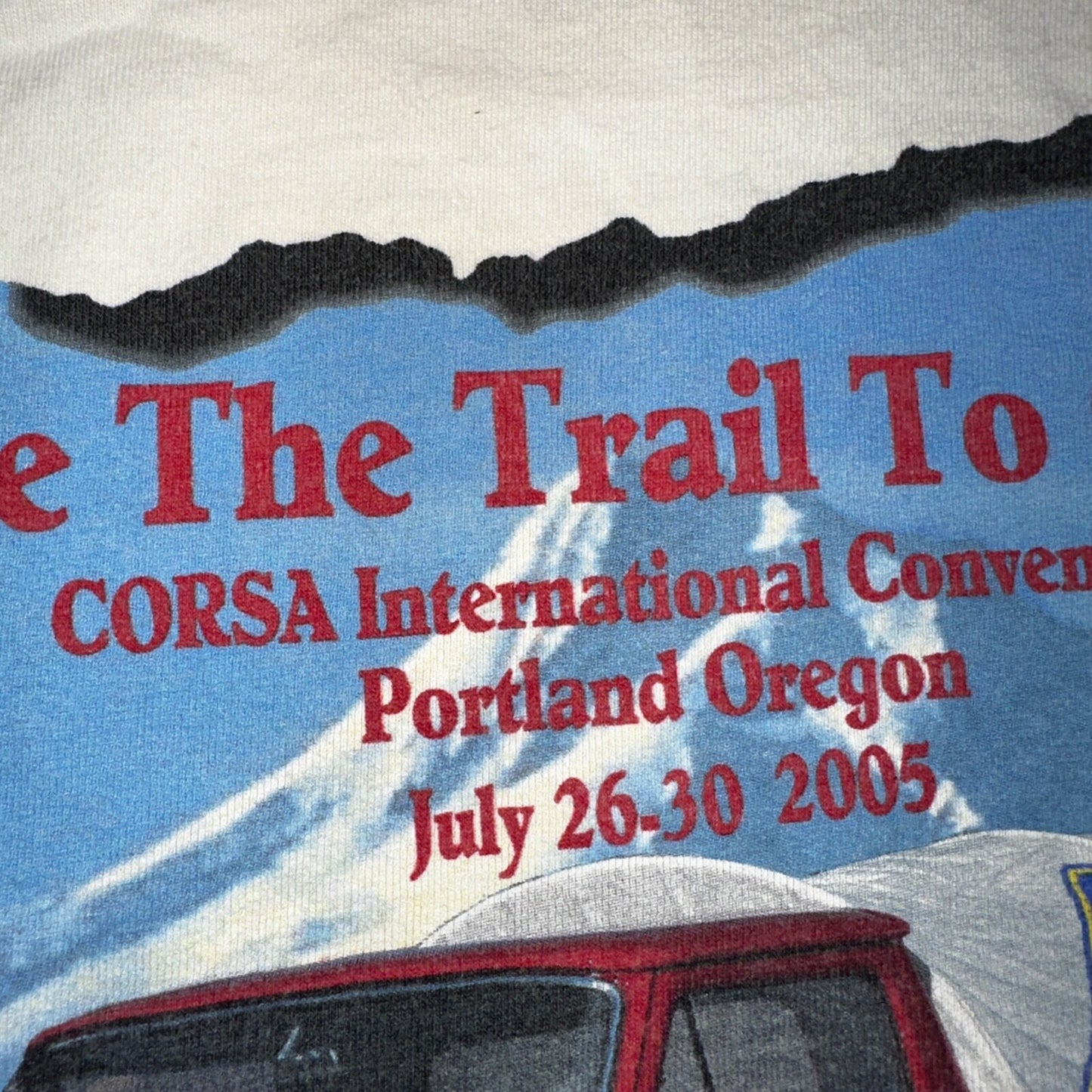 Oregon Trail Van Life 2005 VTG T Shirt Y2K PNW Portland Travel Groupie Spirit