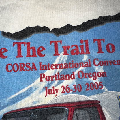 Oregon Trail Van Life 2005 VTG T Shirt Y2K PNW Portland Travel Groupie Spirit