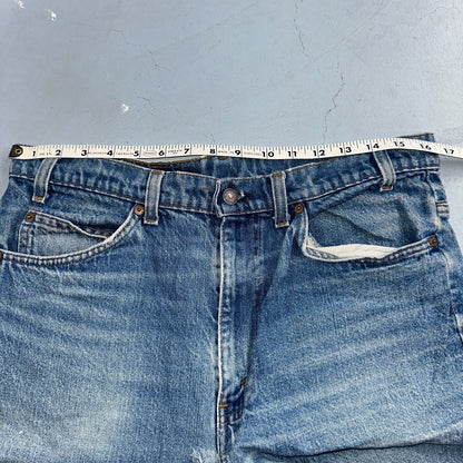 Levis 517 Vintage 80s USA Orange Tab Bootcut Flare Blue Worn Jeans Act 33x29