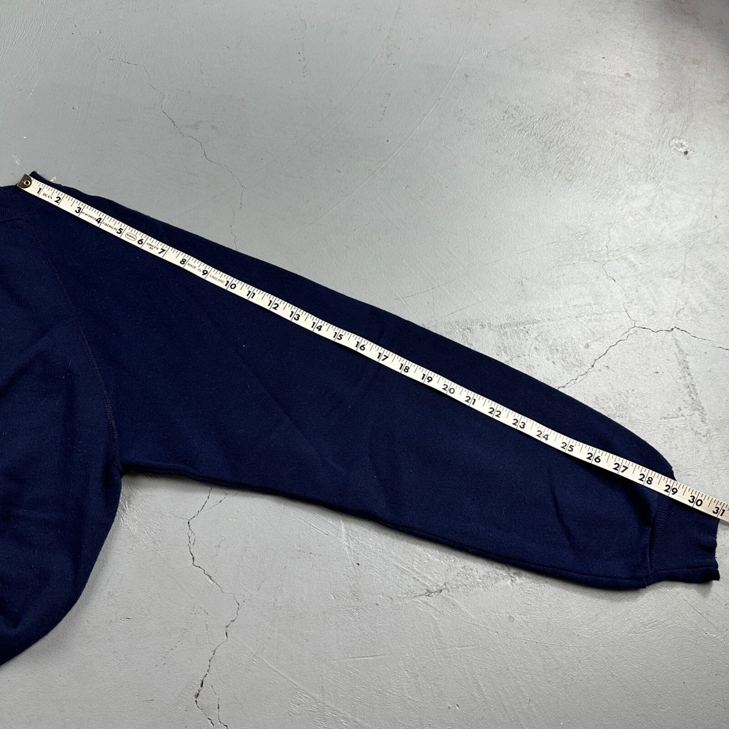 Hanes XL Blank Sweatshirt 90s VTG Crewneck USA Navy Blue Simple Basic Blank