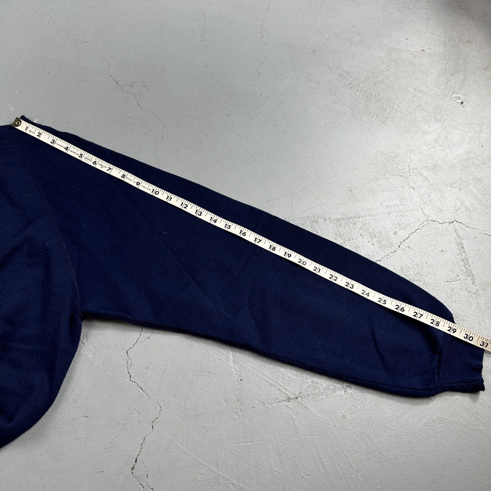 Hanes XL Blank Sweatshirt 90s VTG Crewneck USA Navy Blue Simple Basic Blank