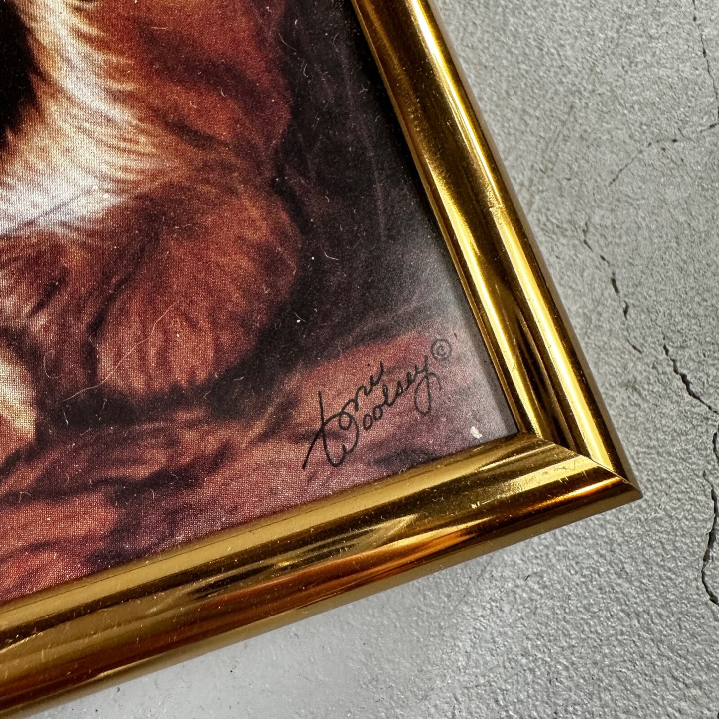 Home Interiors Tiger Framed Picture Toni Woolsey Local Oregon Artist Cats