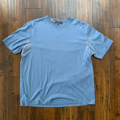 Robert Barakett T-Shirt Men XXL Short Sleeve Casual Pima Montreal Cotton Blue