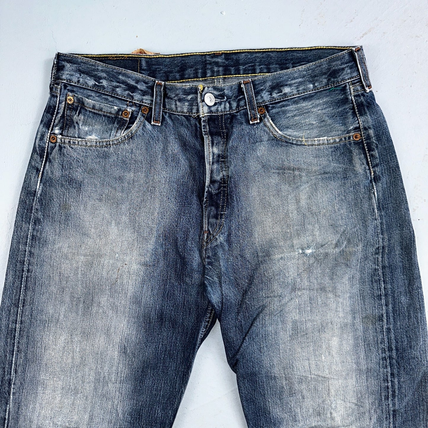 Levis 501 Vintage Y2K XX Straight Leg Jeans Blue Med Wash 33x34 Act 32x31