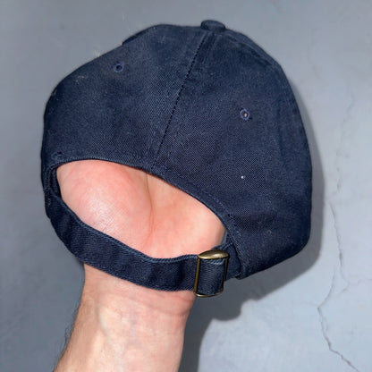 Hoopla Funny VTG Hat Cap Snapback Sponge Bob Navy Blue Sportsman Cool 90s