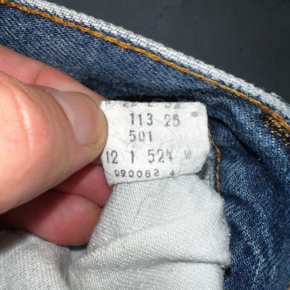 Levis 501 Vintage 80s Redline Selvedge USA XX Jeans Med Wash 27x32 Act 24x28