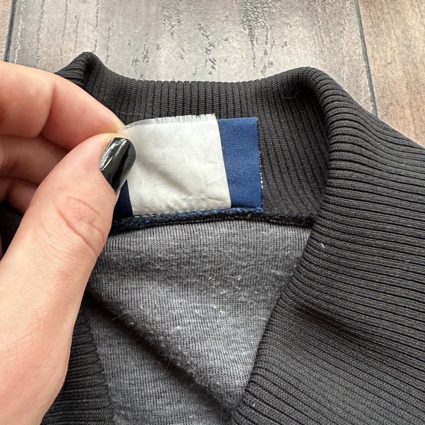 Vintage 1985 Nike Air Jordan Jacket Bred Chicago L RARE Black Red Japan 80s