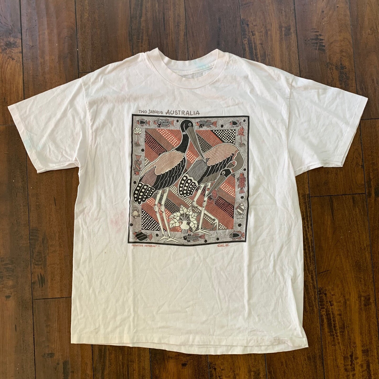 Australia Vintage T Shirt Travel Birds Pelican Ocean Beach Vacation Travel Rap