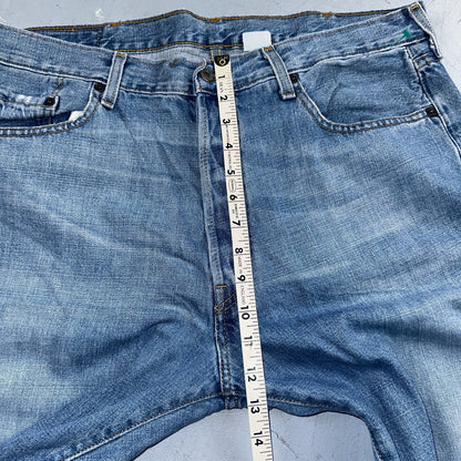 Levis 501 Vintage Y2K 90s XX Straight Leg Jeans Blue Light Wash 38x30 Act 36x30