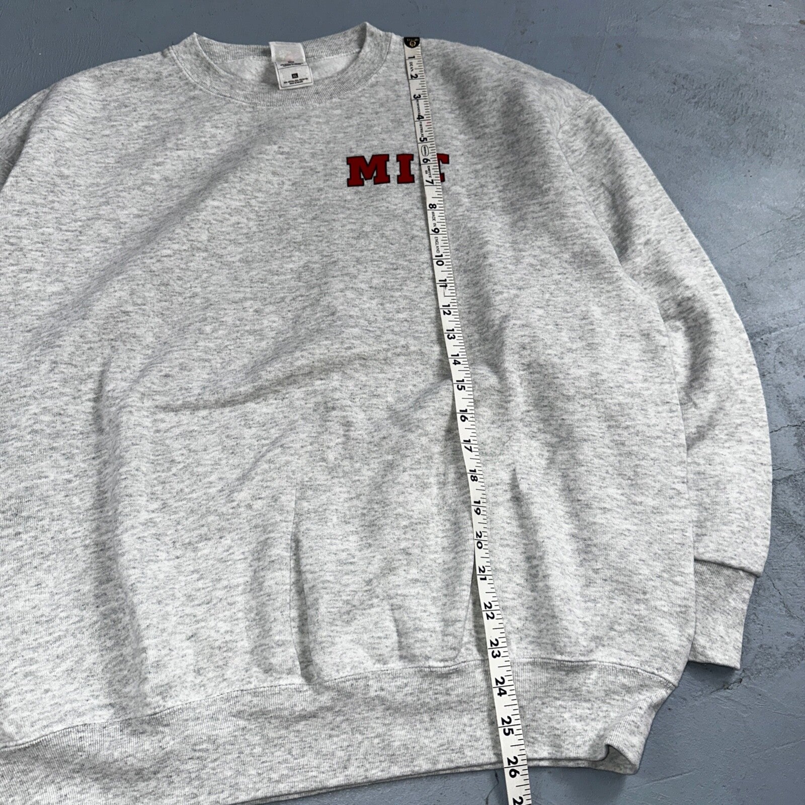 MIT 90s Sweatshirt VTG Crewneck Gray FOTL University Cambridge Massachusetts MA
