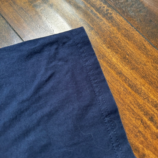 Nike Navy Blue Vintage T Shirt Y2K Basic Center Swoosh Simple Essential Tee