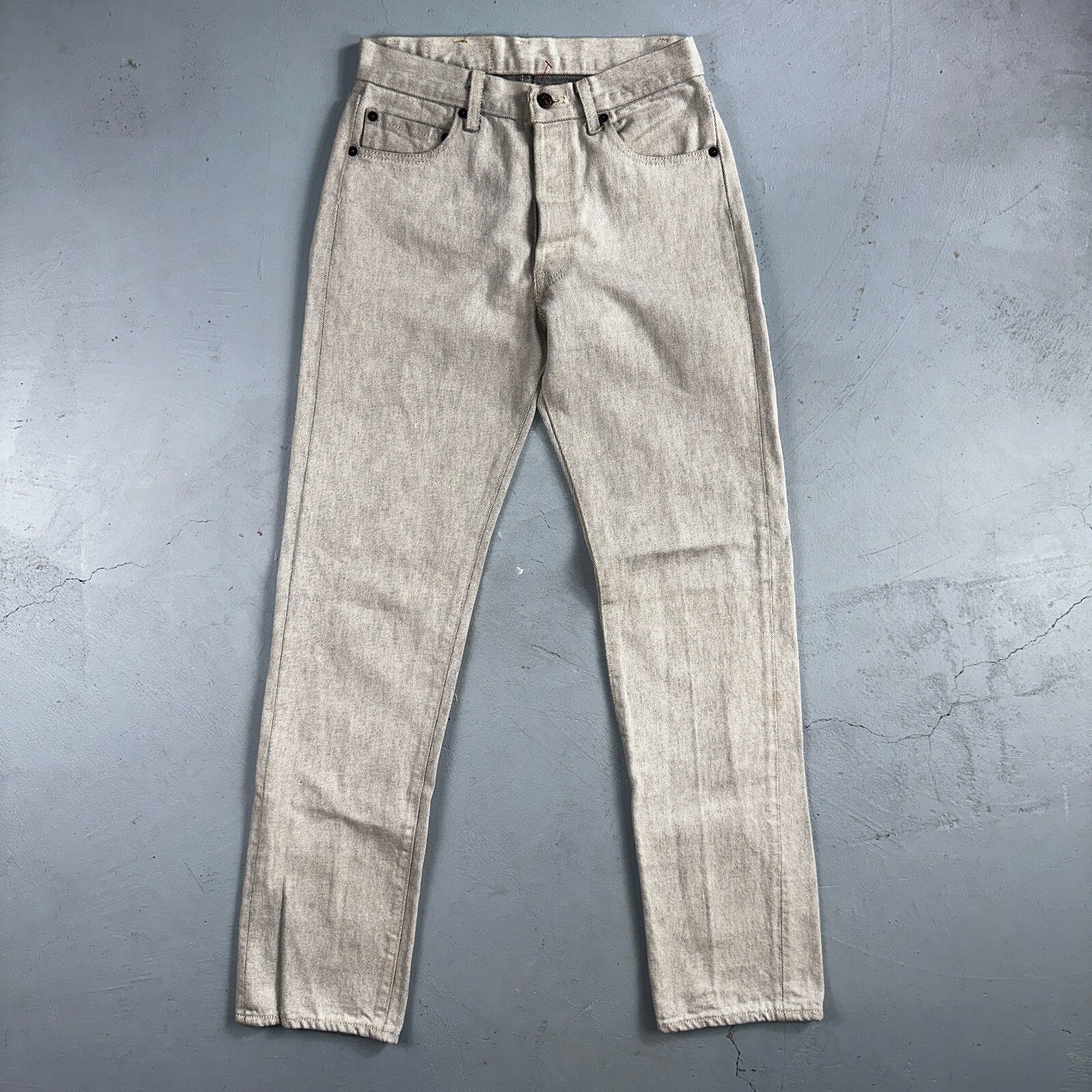 Levis 501 Vintage 80s USA XX Straight Leg Jeans Gray Light Wash 28x32 Act 27x31