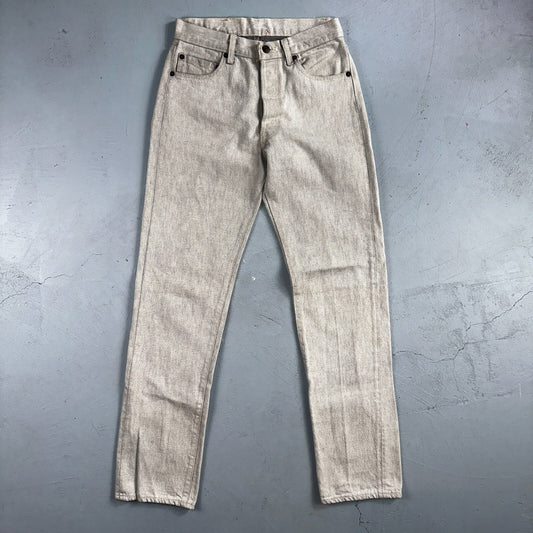 Levis 501 Vintage 80s USA XX Straight Leg Jeans Gray Light Wash 28x32 Act 27x31