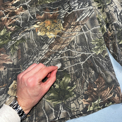 Vintage Clarkfield Outdoors True Timber Camo Hunting Shirt USA Made XL Oregon