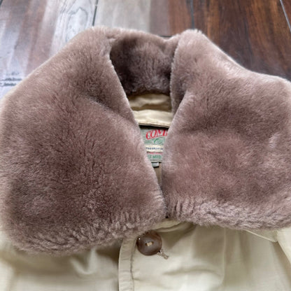 Vintage Comfy Outdoor Garment All Down Jacket Khaki Medium Seattle WWII 50s 40s