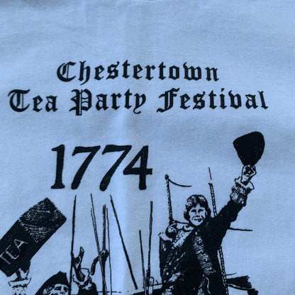Founding Fathers 1774 Vintage T Shirt Maryland New York Tea Party Ship Pirate