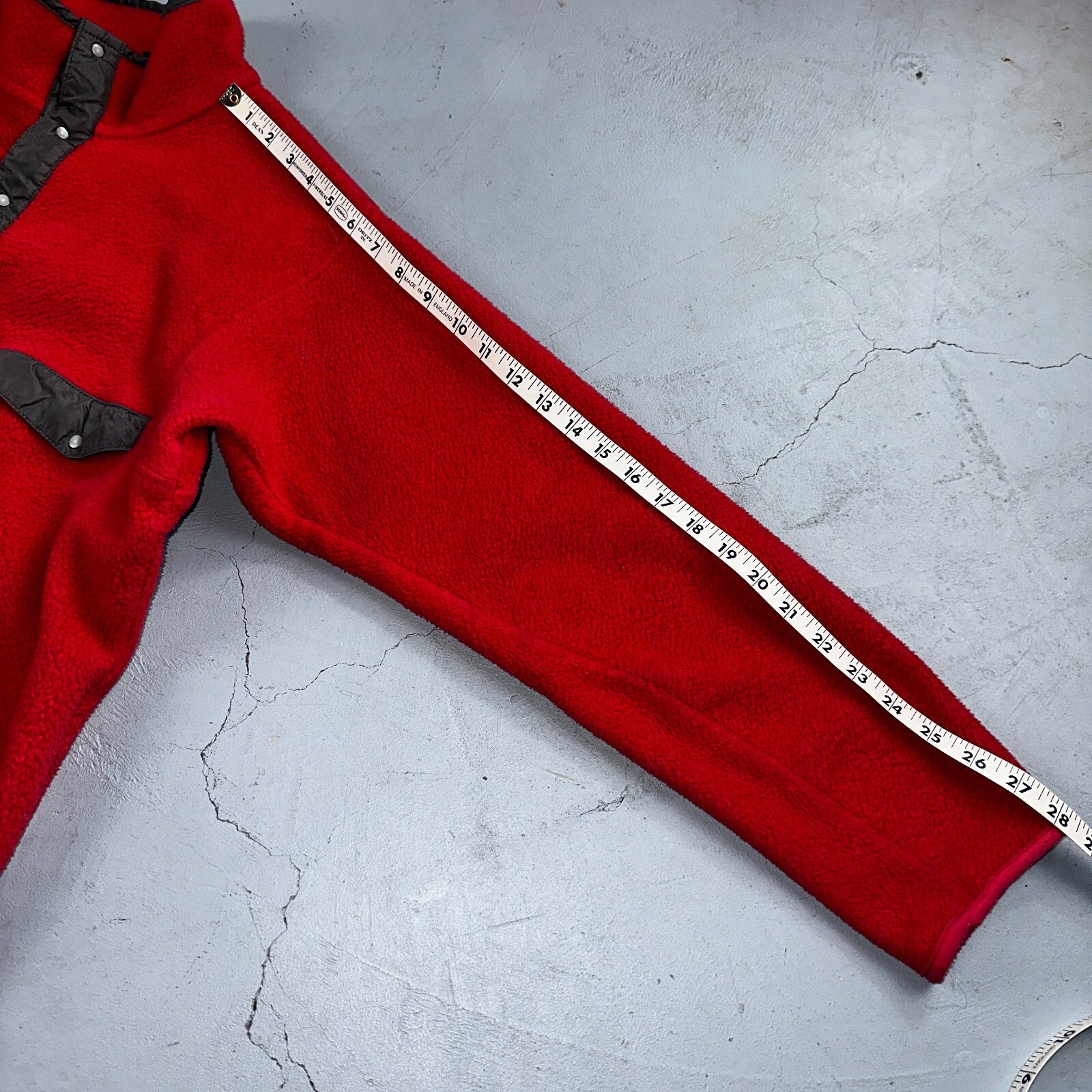 PATAGONIA Rare Vintage Snap-T Pullover Fleece Jacket 90s USA Made Pink Gray SZ M