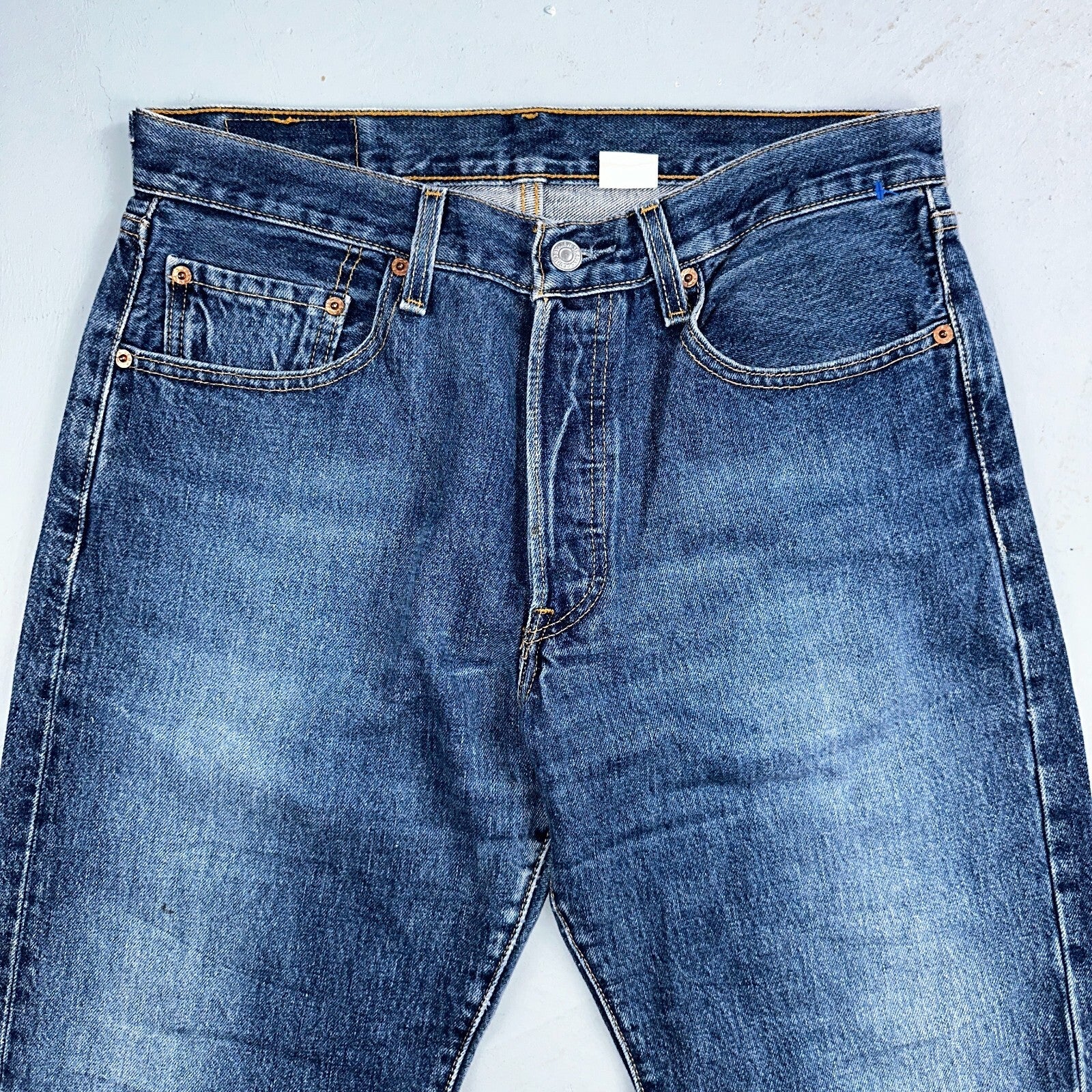 Levis 501 Vintage 90s XX Straight Leg Jeans Y2K Med Wash 33x32 Act 32x31