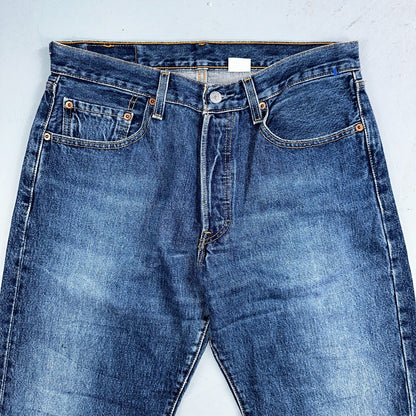 Levis 501 Vintage 90s XX Straight Leg Jeans Y2K Med Wash 33x32 Act 32x31