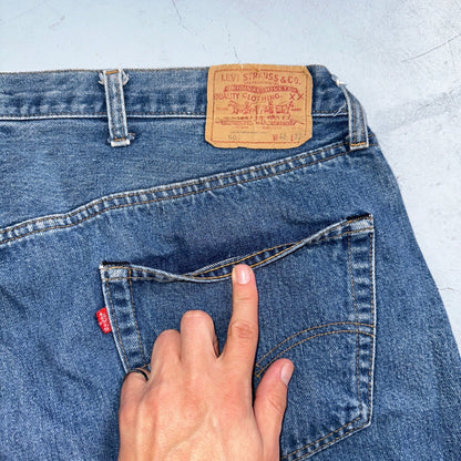 Levis 501 Vintage 80s Redline Selvedge USA XX Jeans Med Wash 48x32 Act 44x26