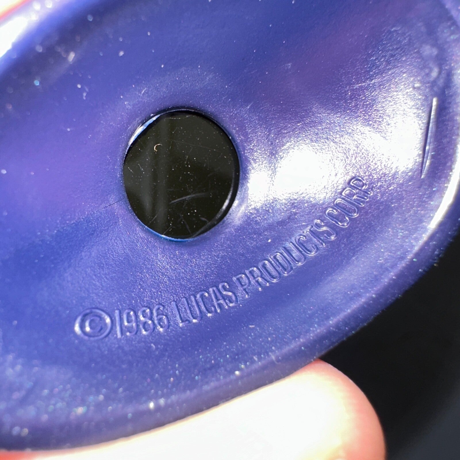 Vintage 1986 LUCAS Super Sunnies Eyeshields Navy Tanning Bed Protection Eyewear