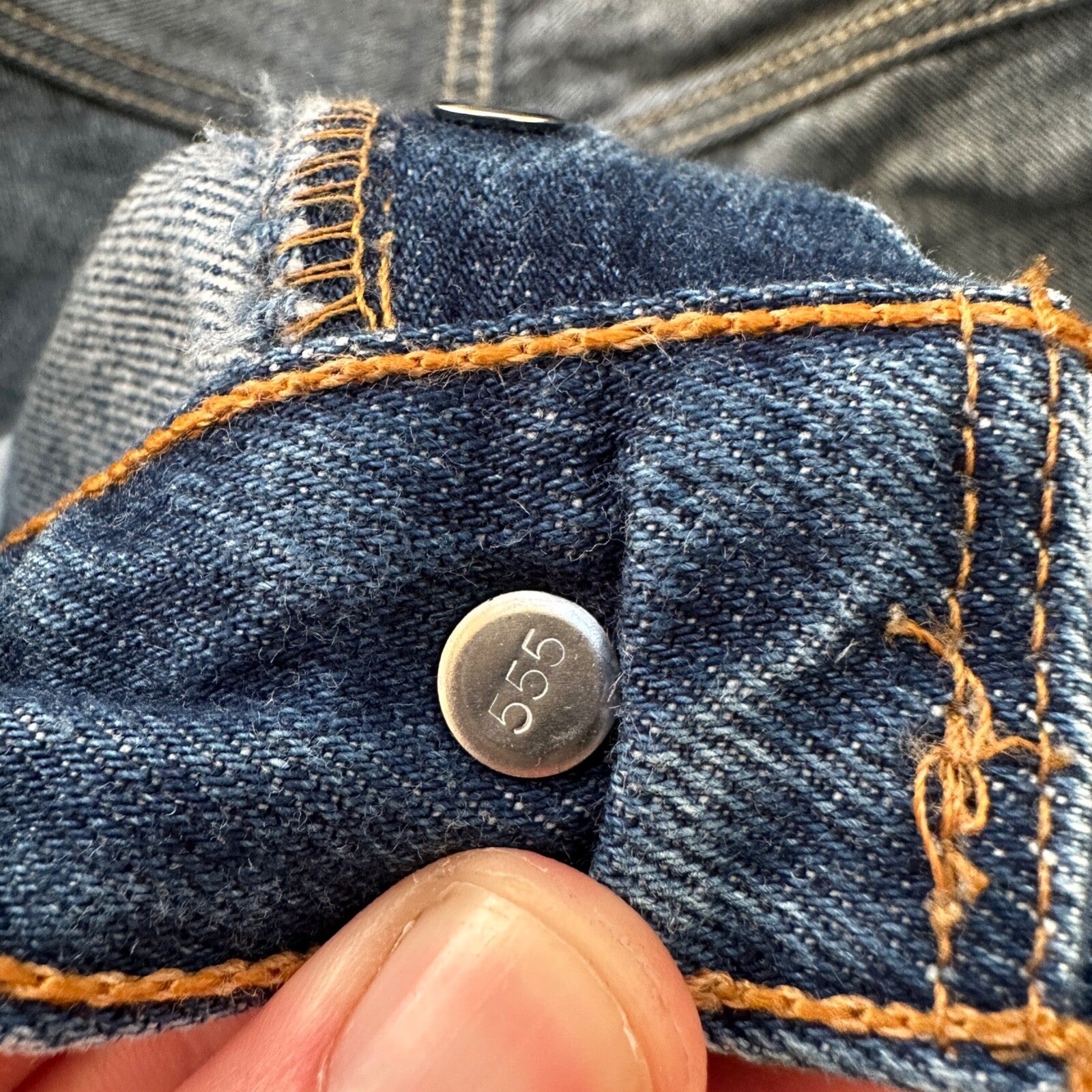 VTG Levis 501 XX Button Fly 90s USA Jeans Denim Straight Capri 34x30 Act 30x26