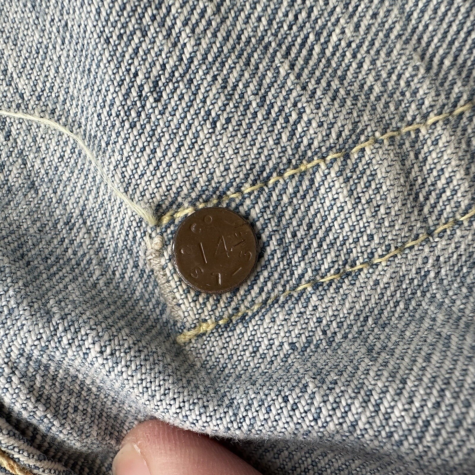 Levis 501 XX Big E True Vintage 50s Redline Hidden Rivets Jeans 1950s 60s 26x26