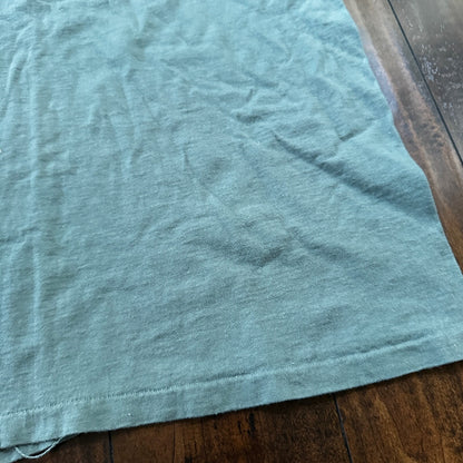 Oneita Spirit Mountain Casino VTG T Shirt Single Stitch Slate Green Fox L