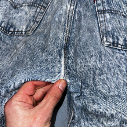 Levis 501 Vintage 80s USA XX Straight Leg Jeans Blue Acid Wash 31x32 Act 30x31