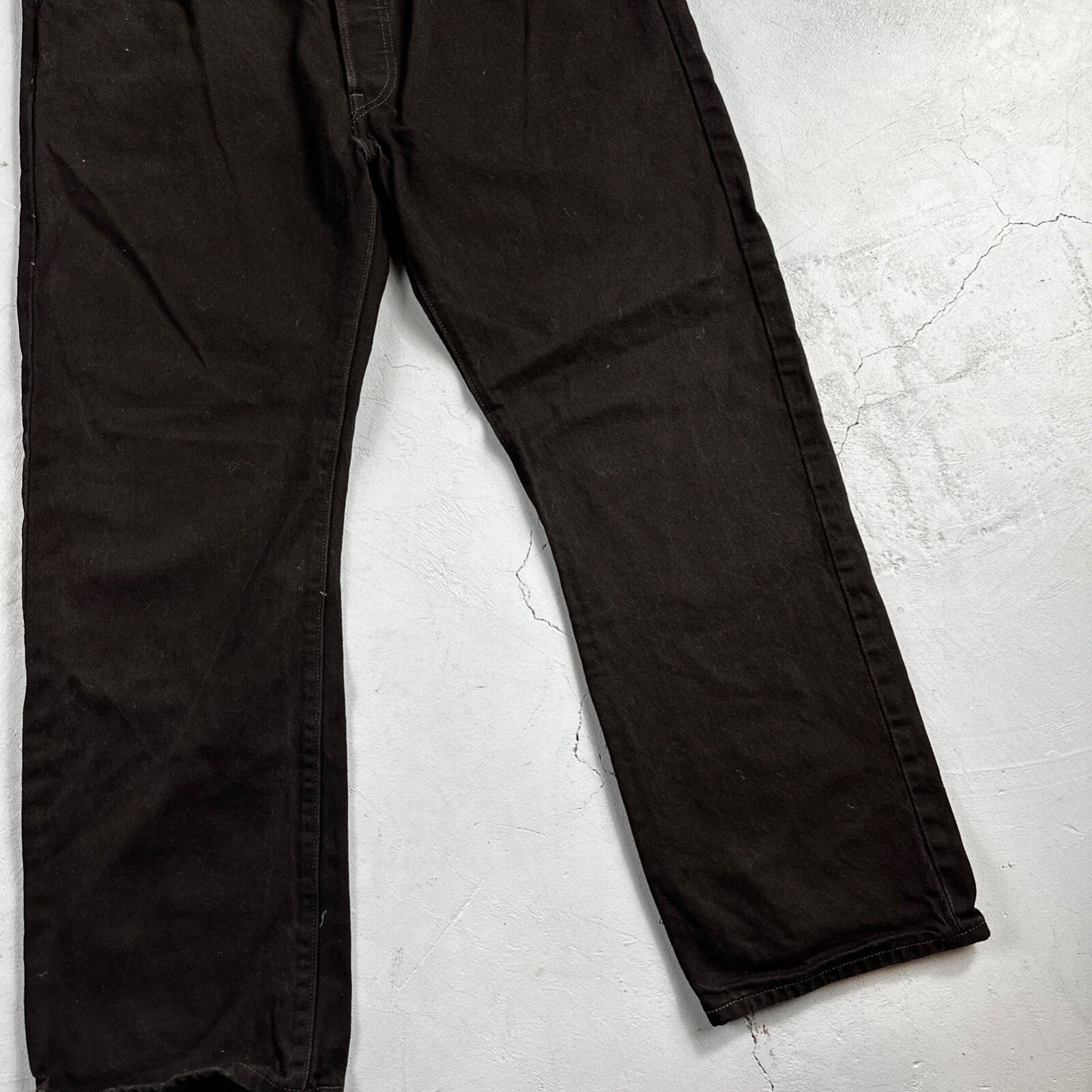 Levis 501 Vintage Y2K Mexico XX Straight Leg Jeans Black Dark Wash 38x30