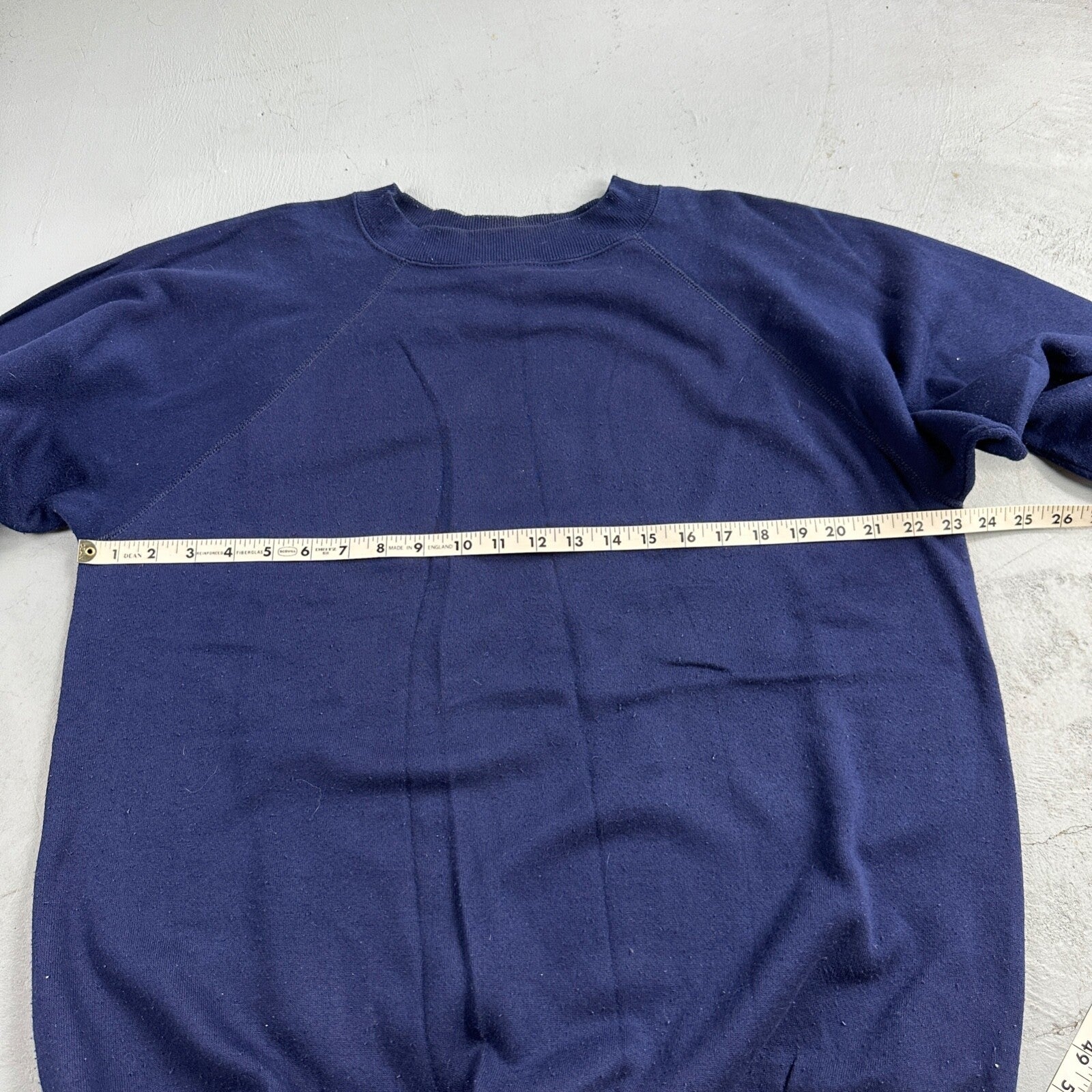 Hanes XL Blank Sweatshirt 90s VTG Crewneck USA Navy Blue Simple Basic Blank