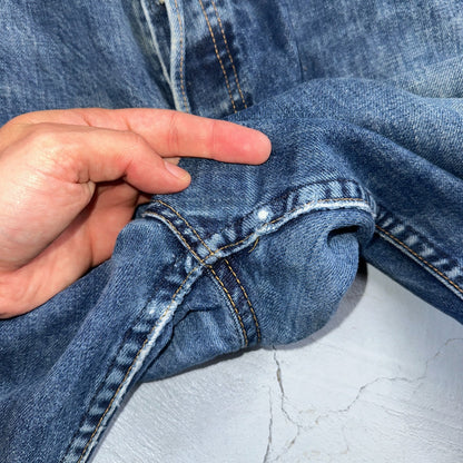Levis 501 Vintage Y2K 90s XX Straight Leg Jeans Blue Med Wash 38x34 Act 37x31