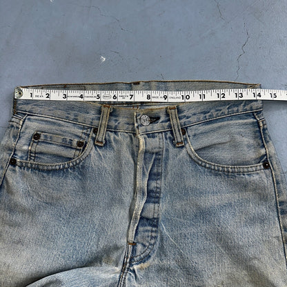 Levis 501 Vintage 80s Redline Selvedge USA XX Jeans Light Wash 1980s Act 28x29