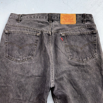 Levis 501 Vintage 80s USA XX Straight Leg Jeans Gray Light Wash 36x32 Act 34x30