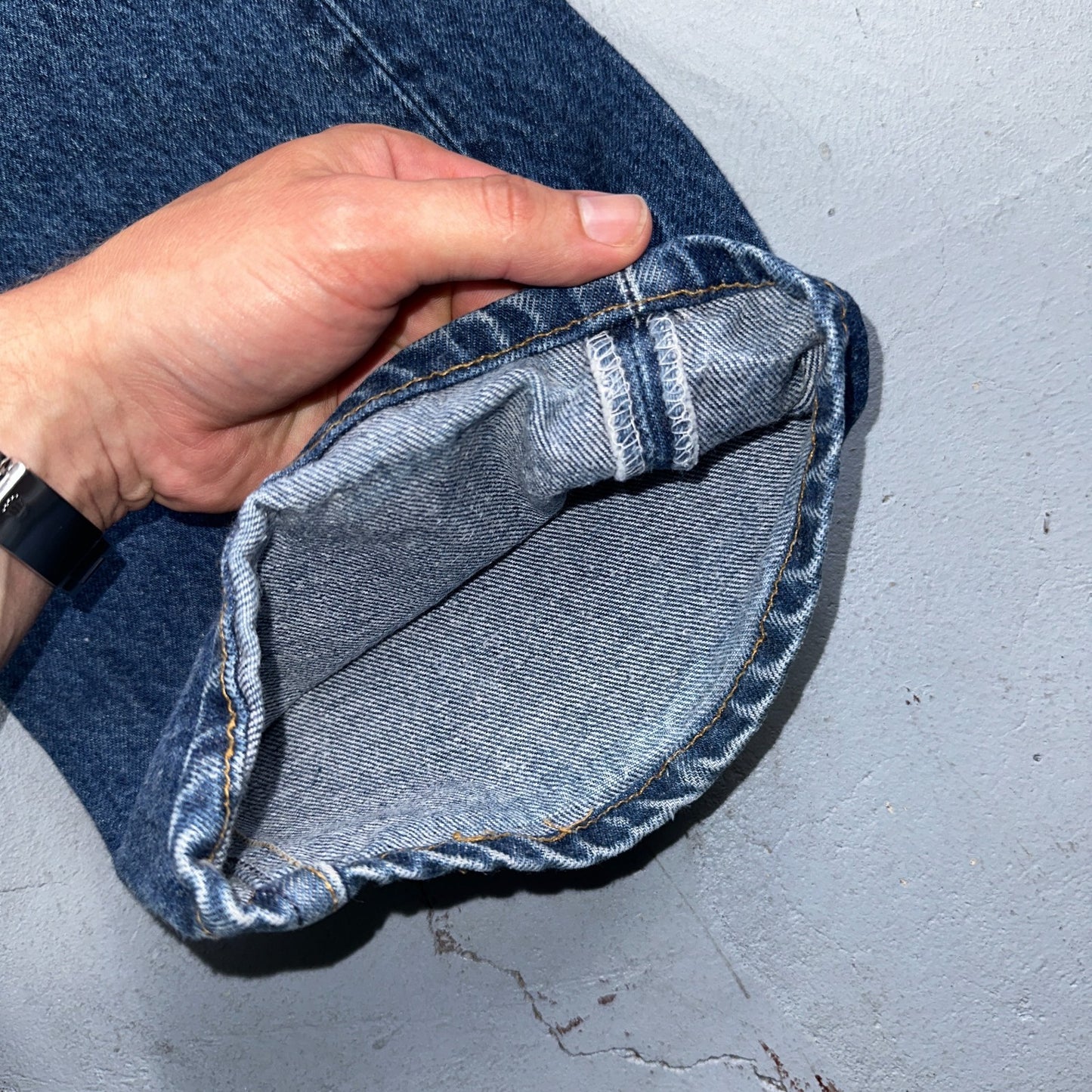 Levis 501 Vintage 80s USA XX Straight Leg Jeans Blue Med Wash 42x33 Act 37x28