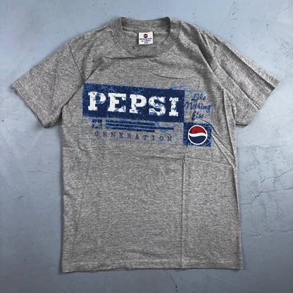 Pepsi Generation Like Nothing Else VTG T Shirt 90s Single Stitch Gray Soda Drink