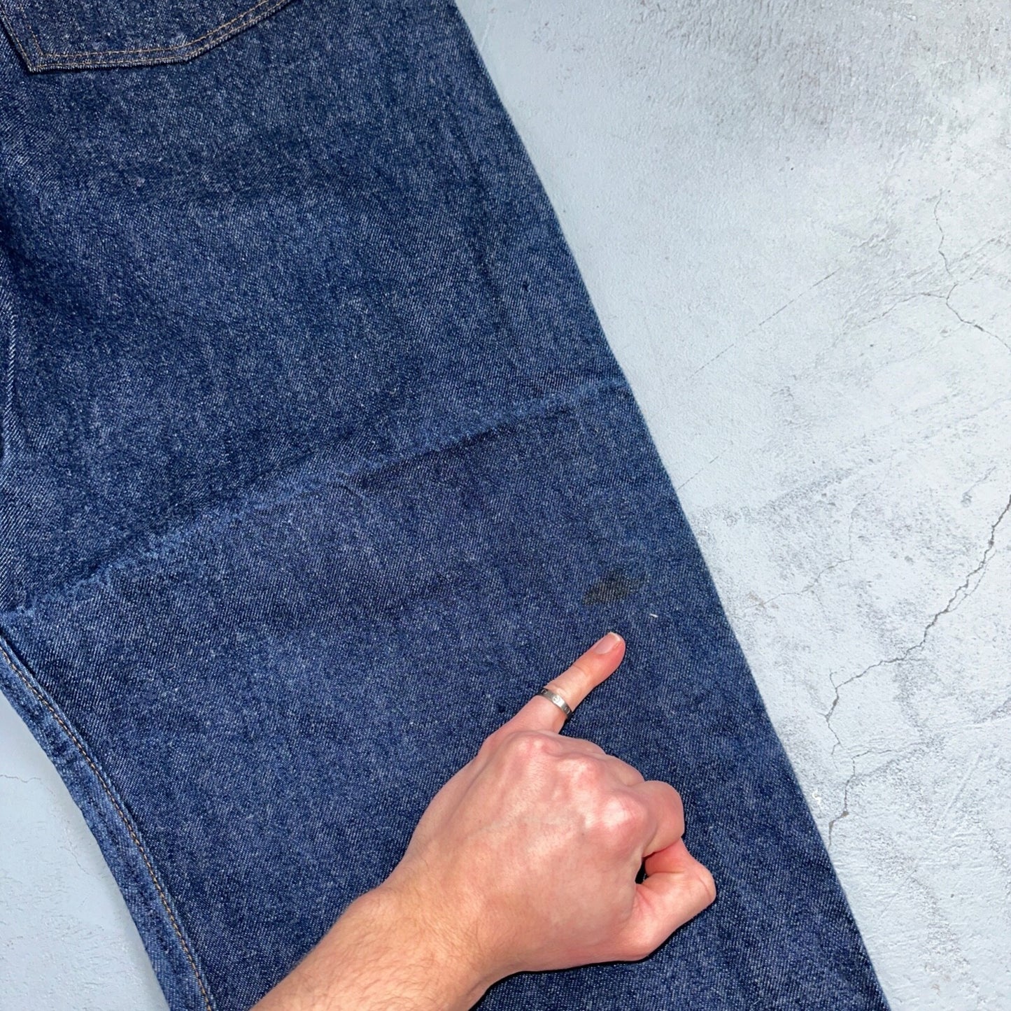 Levis 501 Vintage 80s USA XX Straight Leg Jeans Blue Dark Wash 46x30 Act 40x27