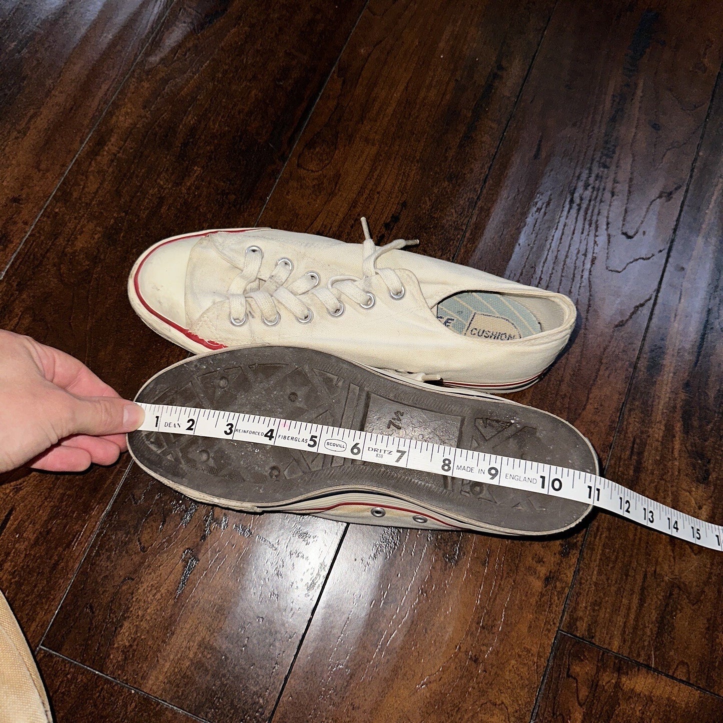 Vintage 50s CONVERSE Chuck Taylor Star Low Blue Label 7.5 1950s 60s USA RARE