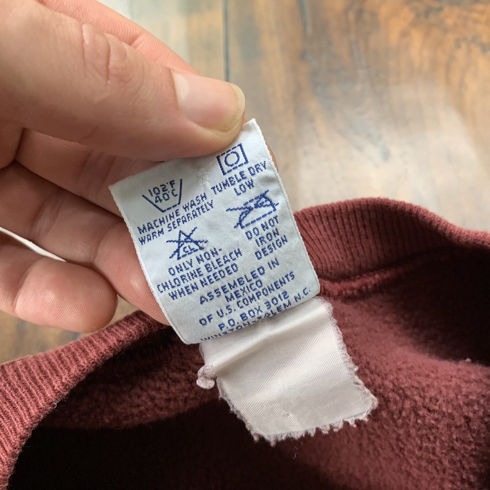 Vintage Champion 90s Maroon USA Reverse Weave Sweatshirt XL Blank 70s Gusset