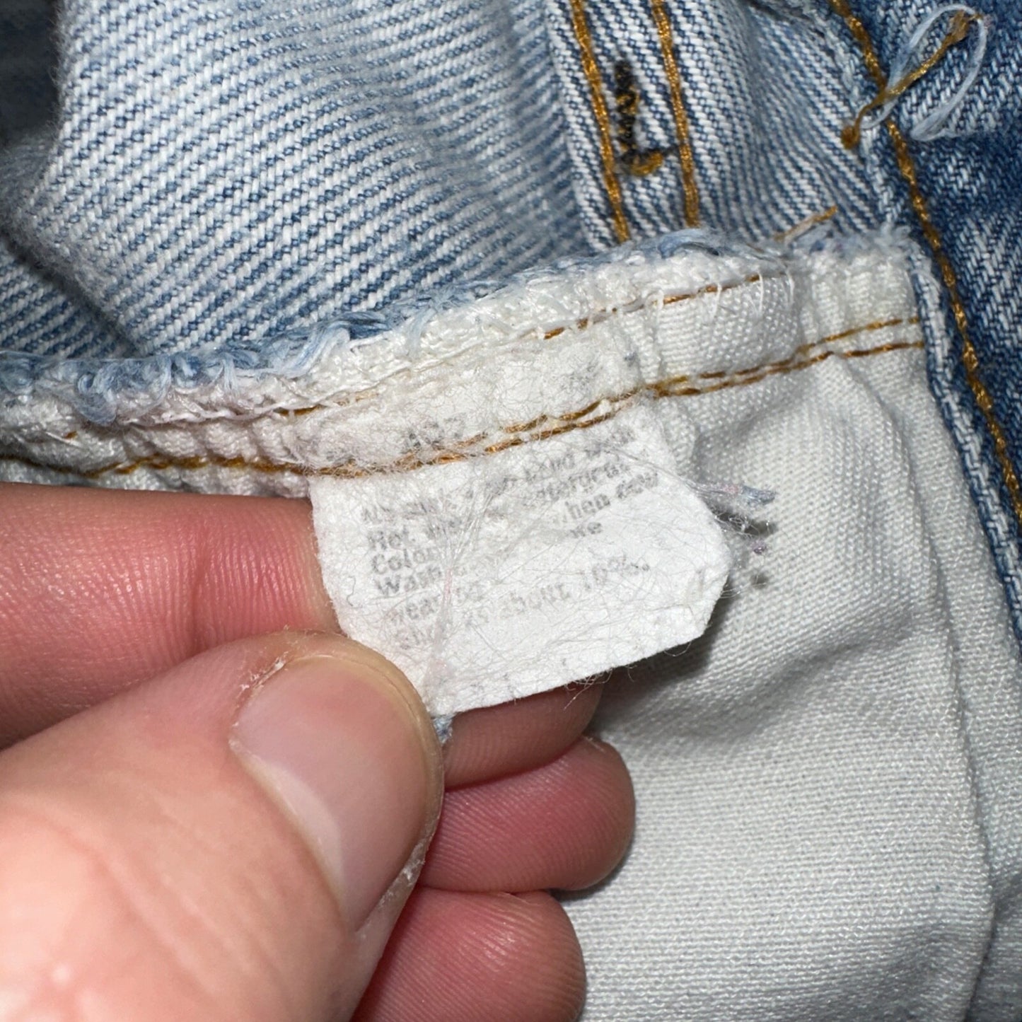 Levis 501 Vintage 80s Redline Selvedge USA XX Jeans Light Wash 66 Act 28x31