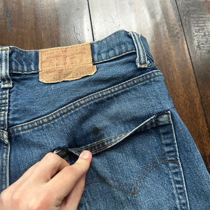 Vintage 80s Levis 505 36x36 USA Blue Jeans 501 Act 34x34 Med Wash