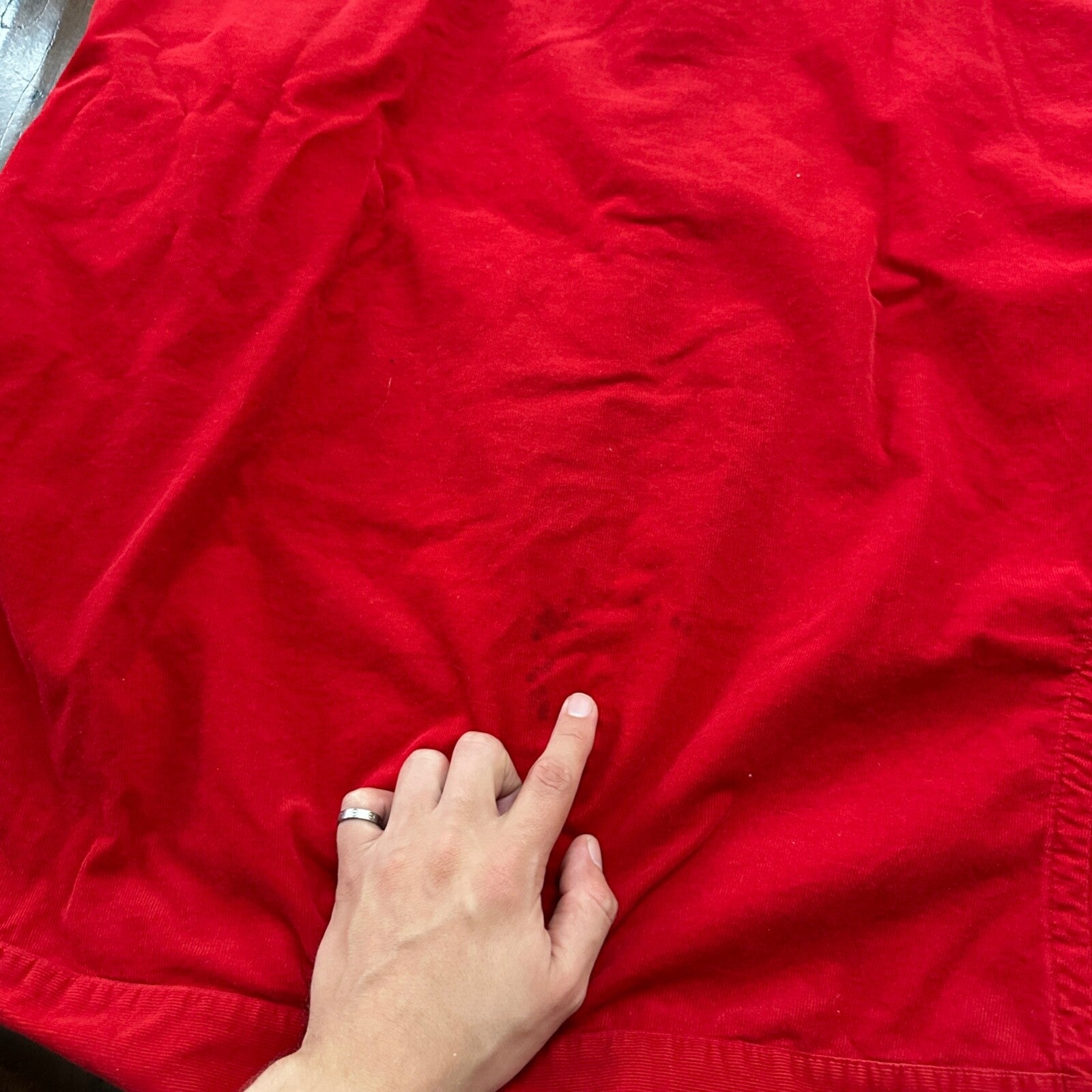 Polo Ralph Lauren Red Button Down Work Shirt Dress Vtg Up Y2K 90s Western Blake