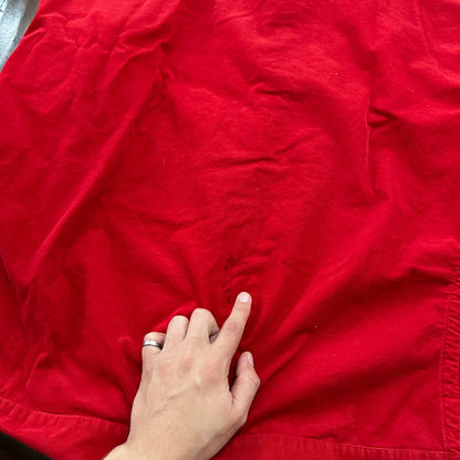 Polo Ralph Lauren Red Button Down Work Shirt Dress Vtg Up Y2K 90s Western Blake