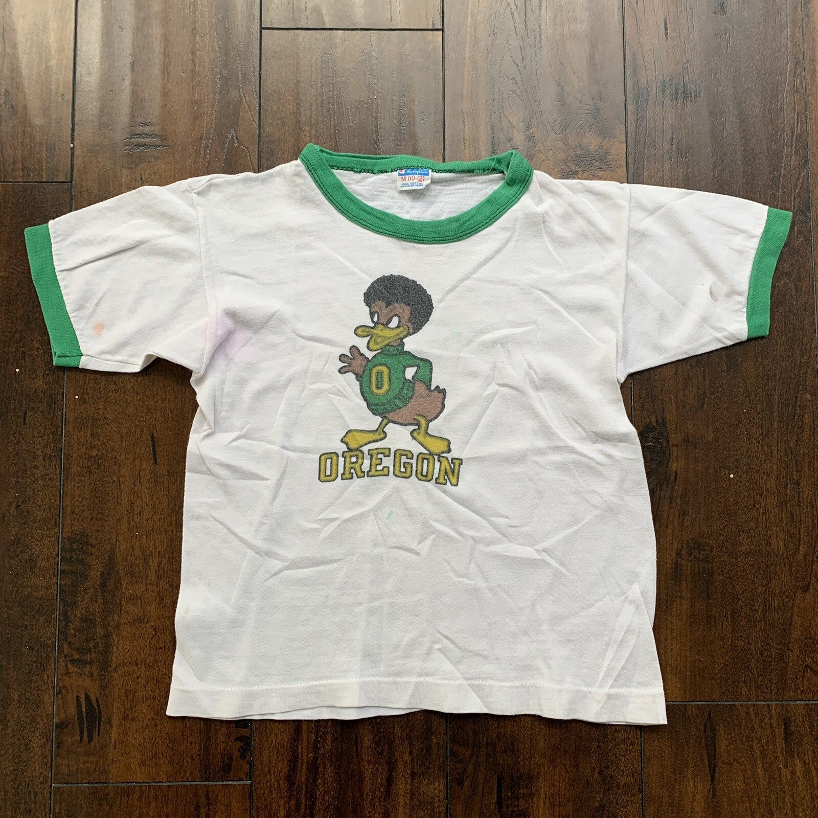 Champion Oregon Afroduck Vintage Portland 70s Ducks Nike BOYS T Shirt Eugene