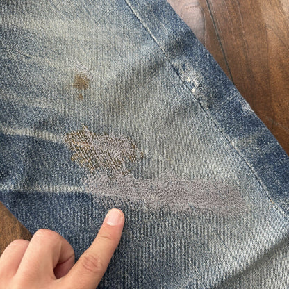 Levis 501 XX Big E True Vintage 60s Redline Denim 66 Skinny Jeans 1960s 29x26