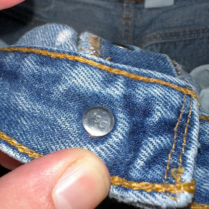 Levis 501 Vintage 90s Y2K XX Straight Leg Jeans Blue Med Wash 34x38 Act 31x32