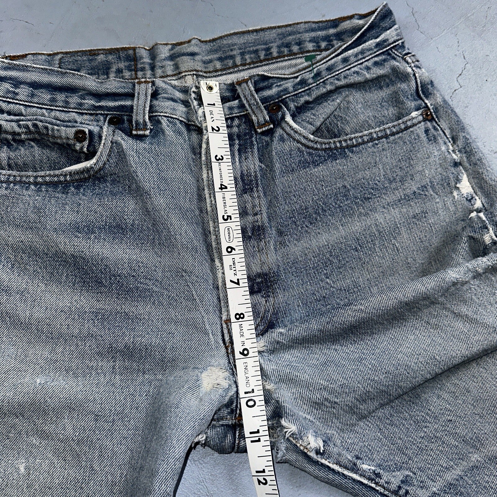 Levis 501 Vintage 80s USA XX Straight Leg Jeans 32x31 Thrashed Wash Act 30x26