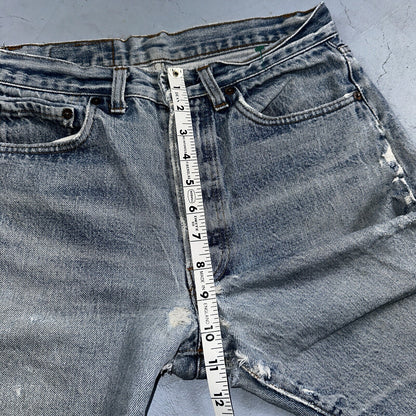 Levis 501 Vintage 80s USA XX Straight Leg Jeans 32x31 Thrashed Wash Act 30x26